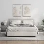 Nachttische mit Glastüren 2 Stück weiß 35x37x42 cm von , Nachttische - Ref: Foro24-836344, Preis: 40,99 €, Rabatt: %