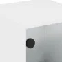 Nachttische mit Glastüren 2 Stück weiß 35x37x42 cm von , Nachttische - Ref: Foro24-836344, Preis: 40,99 €, Rabatt: %