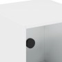 Nachttische mit Glastüren 2 Stück weiß 35x37x42 cm von , Nachttische - Ref: Foro24-836344, Preis: 41,35 €, Rabatt: %
