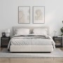Mesitas de noche con puertas de vidrio 2 uds negro 35x37x42 cm de , Mesitas de noche - Ref: Foro24-836346, Precio: 41,43 €, D...