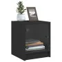 Bedside tables with glass doors 2 pcs black 35x37x42 cm by , Nightstands - Ref: Foro24-836346, Price: 41,10 €, Discount: %