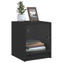 Nachttische mit Glastüren 2 Stück schwarz 35x37x42 cm von , Nachttische - Ref: Foro24-836346, Preis: 41,47 €, Rabatt: %