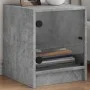 Glass door bedside tables 2 pcs concrete gray 35x37x42 cm by , Nightstands - Ref: Foro24-836350, Price: 39,86 €, Discount: %