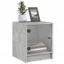 Glass door bedside tables 2 pcs concrete gray 35x37x42 cm by , Nightstands - Ref: Foro24-836350, Price: 39,86 €, Discount: %