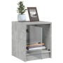 Nachttische mit Glastür, 2 Stück, betongrau, 35 x 37 x 42 cm von , Nachttische - Ref: Foro24-836350, Preis: 40,20 €, Rabatt: %