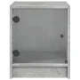 Glass door bedside tables 2 pcs concrete gray 35x37x42 cm by , Nightstands - Ref: Foro24-836350, Price: 39,86 €, Discount: %