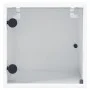 Bedside tables with glass doors 2 pcs white 35x37x35 cm by , Nightstands - Ref: Foro24-836463, Price: 51,82 €, Discount: %