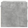 Nachttisch mit betongrauer Glastür 35x37x35 cm von , Nachttische - Ref: Foro24-836468, Preis: 32,48 €, Rabatt: %
