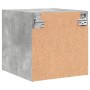 Nachttisch mit betongrauer Glastür 35x37x35 cm von , Nachttische - Ref: Foro24-836468, Preis: 32,48 €, Rabatt: %