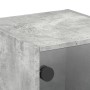 Nachttisch mit betongrauer Glastür 35x37x35 cm von , Nachttische - Ref: Foro24-836468, Preis: 32,48 €, Rabatt: %