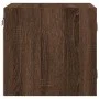 Mesitas noche con puertas vidrio 2 uds roble marrón 35x37x35 cm de , Mesitas de noche - Ref: Foro24-836475, Precio: 54,01 €, ...