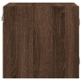 Nachttische mit Glastüren, 2 Einheiten, braune Eiche, 35 x 37 x 35 cm von , Nachttische - Ref: Foro24-836475, Preis: 54,75 €,...