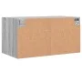 Mueble de pared puertas de vidrio gris Sonoma 68,5x37x35 cm de , Taquillas y armarios de almacenamiento - Ref: Foro24-836507,...