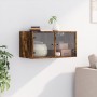 Mueble de pared puertas de vidrio roble ahumado 68,5x37x35 cm de , Taquillas y armarios de almacenamiento - Ref: Foro24-83650...