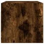 Wall cabinet with smoked oak glass doors 68.5x37x35 cm by , Lockers and storage cabinets - Ref: Foro24-836505, Price: 50,74 €...