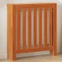 Solid wax brown pine wood radiator cover 79.5x19x84 cm by , Accessories for heating radiators - Ref: Foro24-844491, Price: 58...