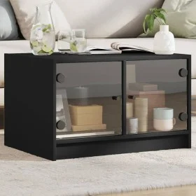 Couchtisch mit schwarzen Glastüren 68x50x42 cm von , Couchtisch - Ref: Foro24-836365, Preis: 45,16 €, Rabatt: %