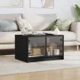 Couchtisch mit schwarzen Glastüren 68x50x42 cm von , Couchtisch - Ref: Foro24-836365, Preis: 45,16 €, Rabatt: %