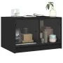 Couchtisch mit schwarzen Glastüren 68x50x42 cm von , Couchtisch - Ref: Foro24-836365, Preis: 45,16 €, Rabatt: %