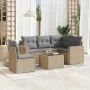 Set Gartensofas mit Kissen 6 Stück synthetisches Rattan beige von , Gartensets - Ref: Foro24-3218969, Preis: 375,68 €, Rabatt: %