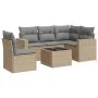 Set Gartensofas mit Kissen 6 Stück synthetisches Rattan beige von , Gartensets - Ref: Foro24-3218969, Preis: 375,68 €, Rabatt: %