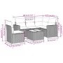 Garden sofa set with 6-piece synthetic rattan beige cushions by , Garden sets - Ref: Foro24-3218969, Price: 375,68 €, Discoun...
