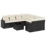 Set de sofás de jardín 8 piezas y cojines ratán sintético negro von , Modulare Sofas für den Außenbereich - Ref: Foro24-32510...
