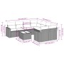 Set de sofás de jardín 8 piezas y cojines ratán sintético negro von , Modulare Sofas für den Außenbereich - Ref: Foro24-32510...
