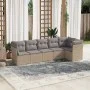 Set Gartensofas mit Kissen 6 Stück synthetisches Rattan beige von , Gartensets - Ref: Foro24-3217659, Preis: 372,57 €, Rabatt: %