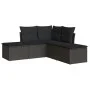 5-teiliges Gartenmöbel-Set und Kissen aus synthetischem Rattan schwarz von , Gartensets - Ref: Foro24-3217715, Preis: 275,96 ...