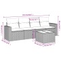 Garden sofa set with cushions 5 pieces beige synthetic rattan by , Modular outdoor sofas - Ref: Foro24-3251026, Price: 352,99...
