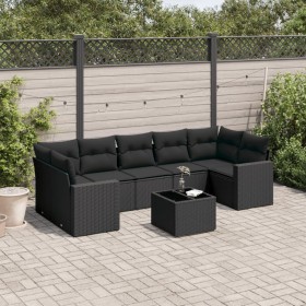 8-piece garden sofa set with black synthetic rattan cushions by , Modular outdoor sofas - Ref: Foro24-3251072, Price: 537,45 ...