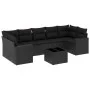 8-piece garden sofa set with black synthetic rattan cushions by , Modular outdoor sofas - Ref: Foro24-3251072, Price: 528,01 ...