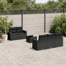 6-piece garden sofa set with black synthetic rattan cushions by , Modular outdoor sofas - Ref: Foro24-3251032, Price: 469,02 ...