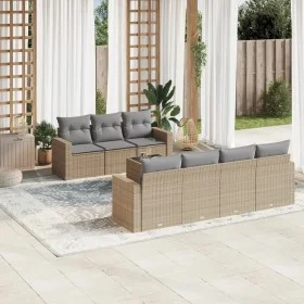 Garden sofa set with beige cushions 8 pcs PE rattan by , Modular outdoor sofas - Ref: Foro24-3251066, Price: 590,71 €, Discou...