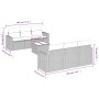 7-piece garden sofa set with gray PE rattan cushions by , Modular outdoor sofas - Ref: Foro24-3251047, Price: 473,61 €, Disco...