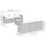 7-piece garden sofa set with gray PE rattan cushions by , Modular outdoor sofas - Ref: Foro24-3251047, Price: 466,23 €, Disco...