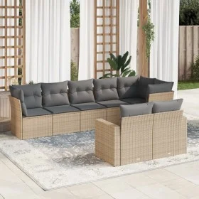 Garden sofa set with beige cushions 8 pcs PE rattan by , Modular outdoor sofas - Ref: Foro24-3251556, Price: 614,99 €, Discou...