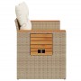 Gartensofa mit 2-Sitzer-Kissen Kunstrattan beige von , Outdoor-Sofas - Ref: Foro24-366067, Preis: 220,10 €, Rabatt: %
