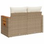 Gartensofa mit 2-Sitzer-Kissen Kunstrattan beige von , Outdoor-Sofas - Ref: Foro24-366067, Preis: 220,10 €, Rabatt: %