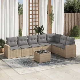 Set Gartensofas mit beigen Kissen 8 Stück PE Rattan von , Gartensets - Ref: Foro24-3219049, Preis: 495,53 €, Rabatt: %