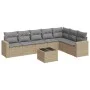 Set Gartensofas mit beigen Kissen 8 Stück PE Rattan von , Gartensets - Ref: Foro24-3219049, Preis: 495,53 €, Rabatt: %