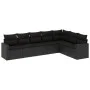 7-piece garden dining set with black synthetic rattan cushions by , Garden sets - Ref: Foro24-3219035, Price: 462,29 €, Disco...