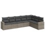 7-teilige Gartensofagarnitur mit grauen PE-Rattankissen von , Gartensets - Ref: Foro24-3219040, Preis: 426,03 €, Rabatt: %