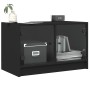 TV-Möbel mit schwarzen Glastüren 68x37x42 cm von , TV-Möbel - Ref: Foro24-836358, Preis: 39,42 €, Rabatt: %