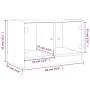 TV-Möbel mit schwarzen Glastüren 68x37x42 cm von , TV-Möbel - Ref: Foro24-836358, Preis: 39,08 €, Rabatt: %