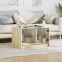 Center table with Sonoma oak glass doors 68x50x42 cm by , Coffee table - Ref: Foro24-836366, Price: 43,89 €, Discount: %