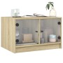 Couchtisch mit Sonoma-Eichenglastüren 68x50x42 cm von , Couchtisch - Ref: Foro24-836366, Preis: 44,27 €, Rabatt: %