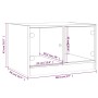 Couchtisch mit Sonoma-Eichenglastüren 68x50x42 cm von , Couchtisch - Ref: Foro24-836366, Preis: 44,27 €, Rabatt: %