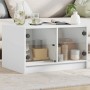 Couchtisch mit weißen Glastüren 68x50x42 cm von , Couchtisch - Ref: Foro24-836364, Preis: 45,56 €, Rabatt: %